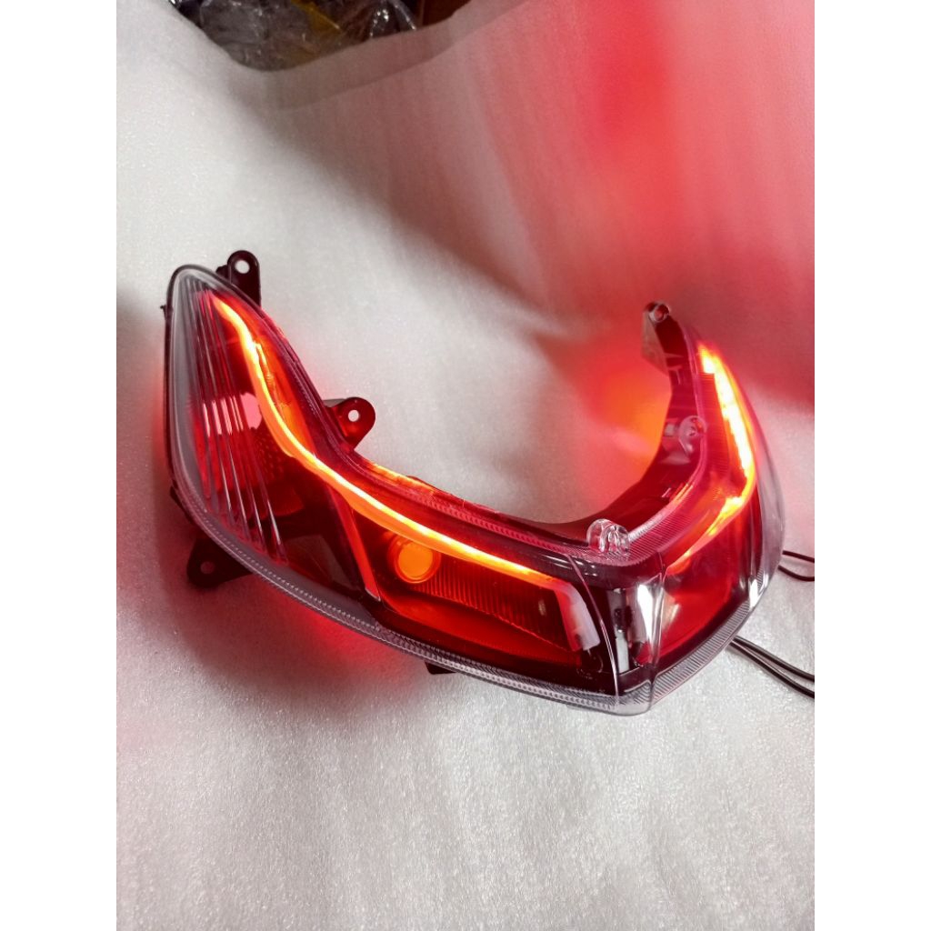 CUSTOM SEIN DEPAN MIO SMILE LAMPU MATA KUCING PLUS ALIS RUNING