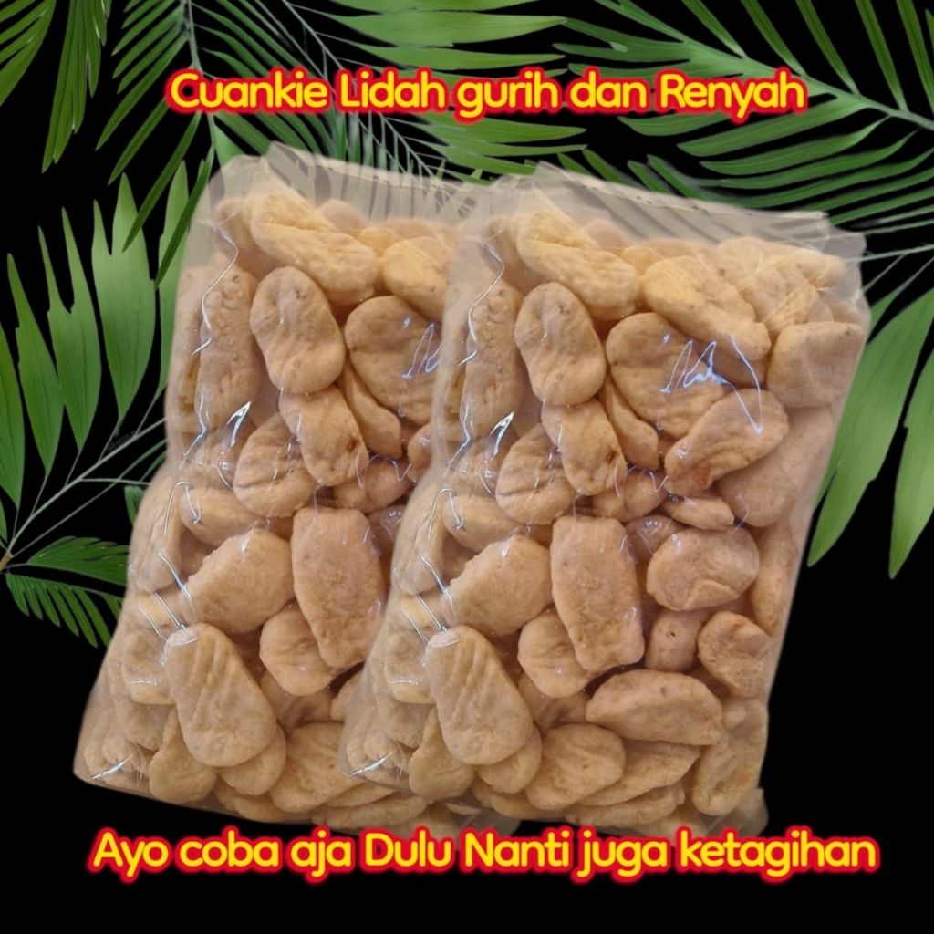 

Cuanki Lidah isi 500pcs gurih Dan Renyah freebabelwarfdankardus
