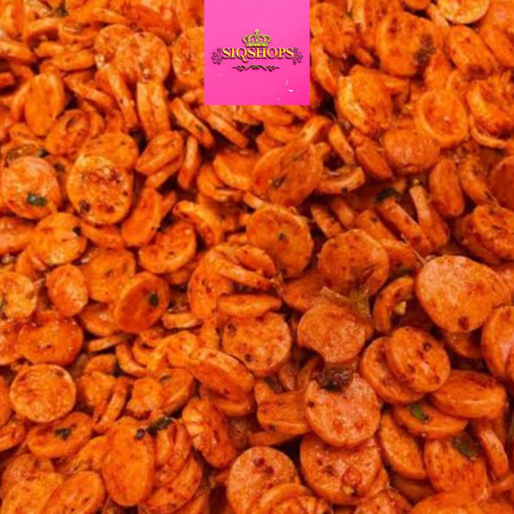 

SOSIS GORENG PEDAS/KERIPIK SOSIS (KEMASAN 500gr)