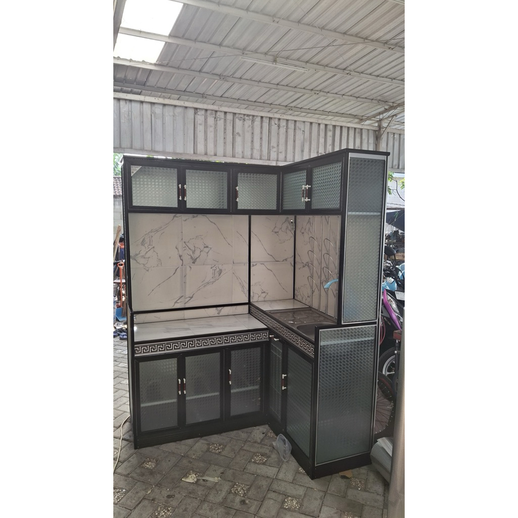 Sbmsemarang - RAK PIRING WASTAFEL KOMPOR SUDUT (Hanya semarang)