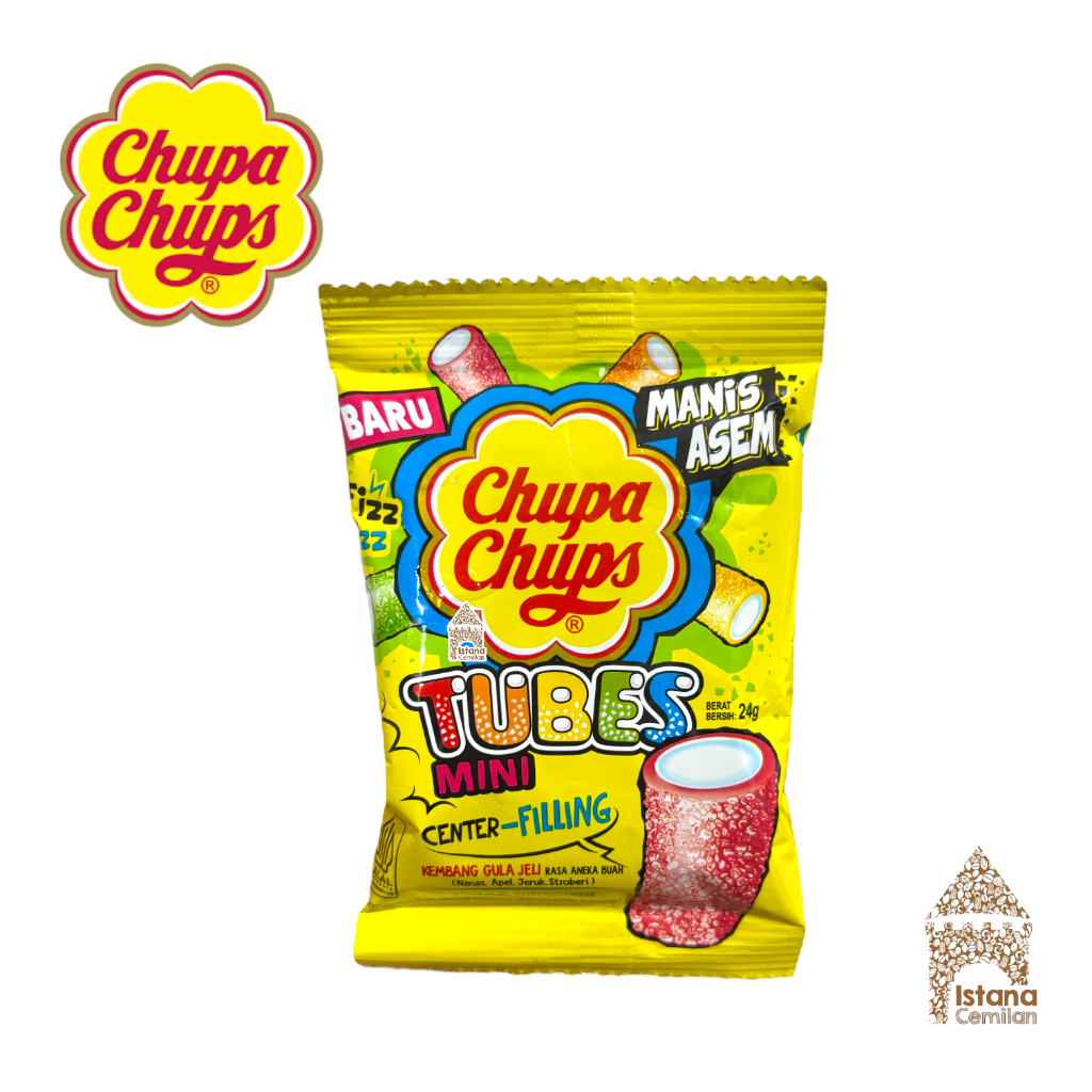 

Chupa Chups TUBES Mini Permen Jeli Manis Asem 24 Gram
