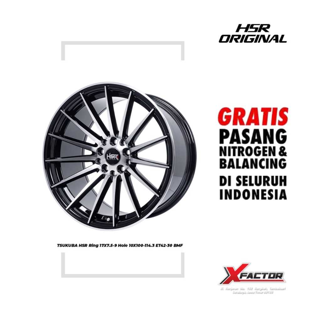 VELG MOBIL HSR R17 HSR TSUKUBA R17X9 H10X100-114,3 ET30 BMF