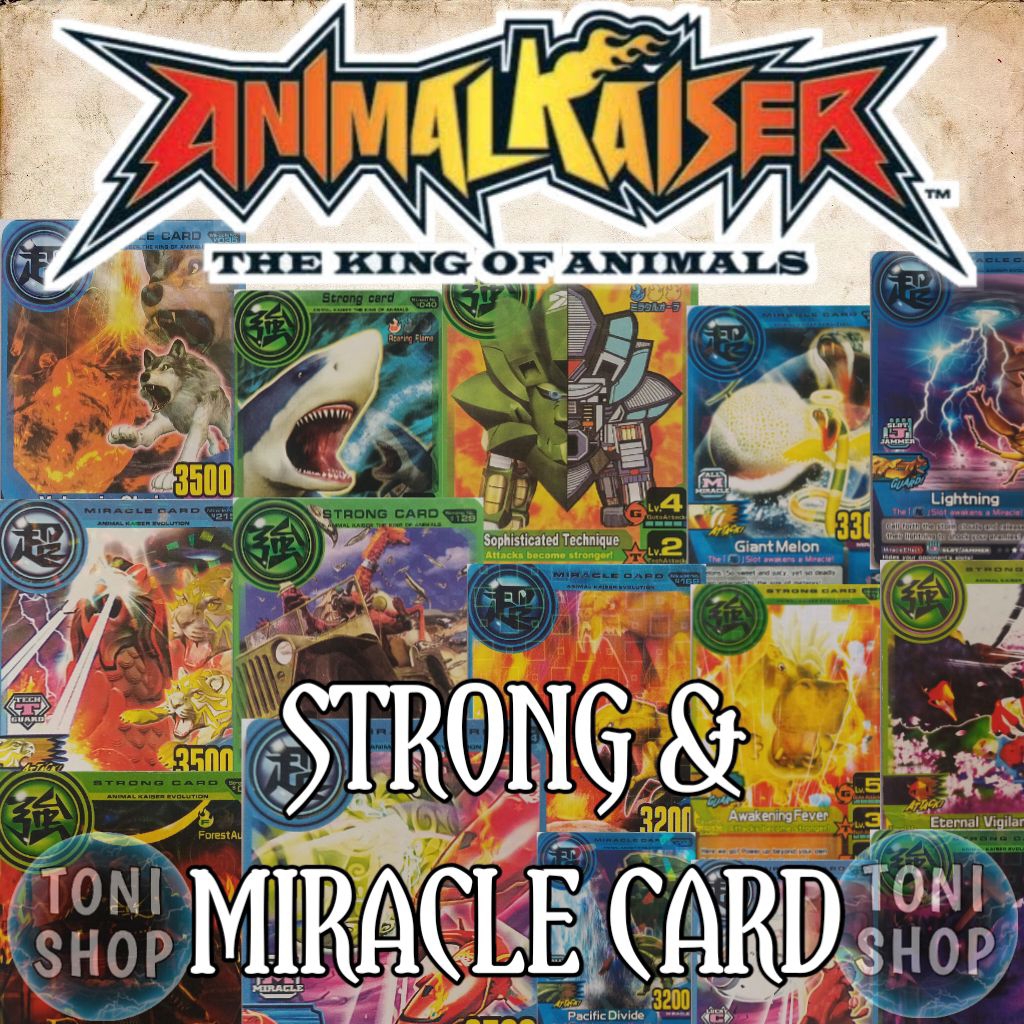 TERMURAH KARTU ANIMAL KAISER STRONG & MIRACLE CARD