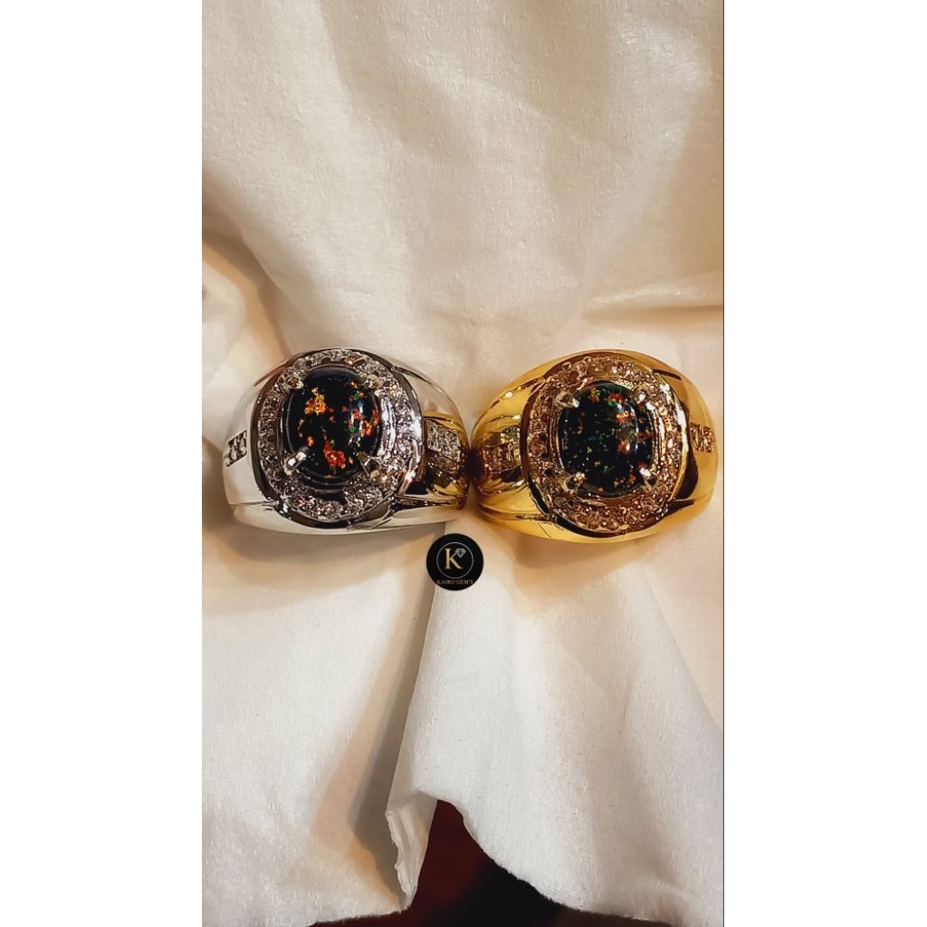 CINCIN BATU KALIMAYA BLACK OPAL AUSTRALIA