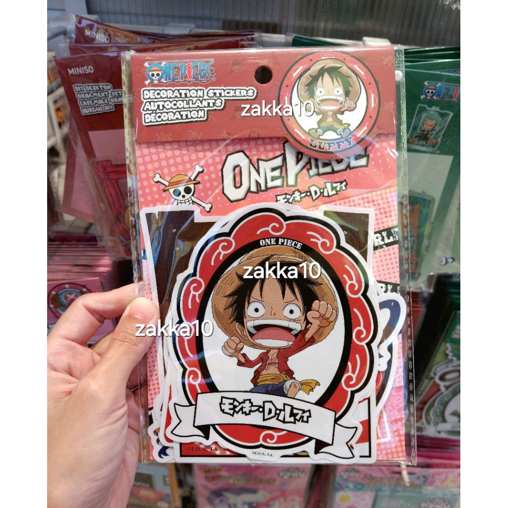 

Miniso One Piece Decoration Stickers | Stiker Anime