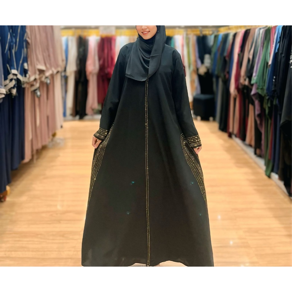 ABAYA ABUDHABI UMBRELLA ALKHATIB COLLECTION BUSANA MUSLIMAH WANITA DRESS GAMIS SAUDI SYARI UMROH JUB