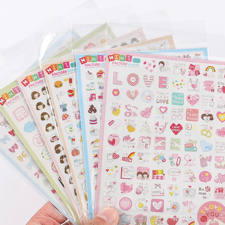 

[JUNE] Mini Random Korea Cute Stickers Dekorasi Bullet Journaling BuJo Buku Harian Scrapbooking Diary