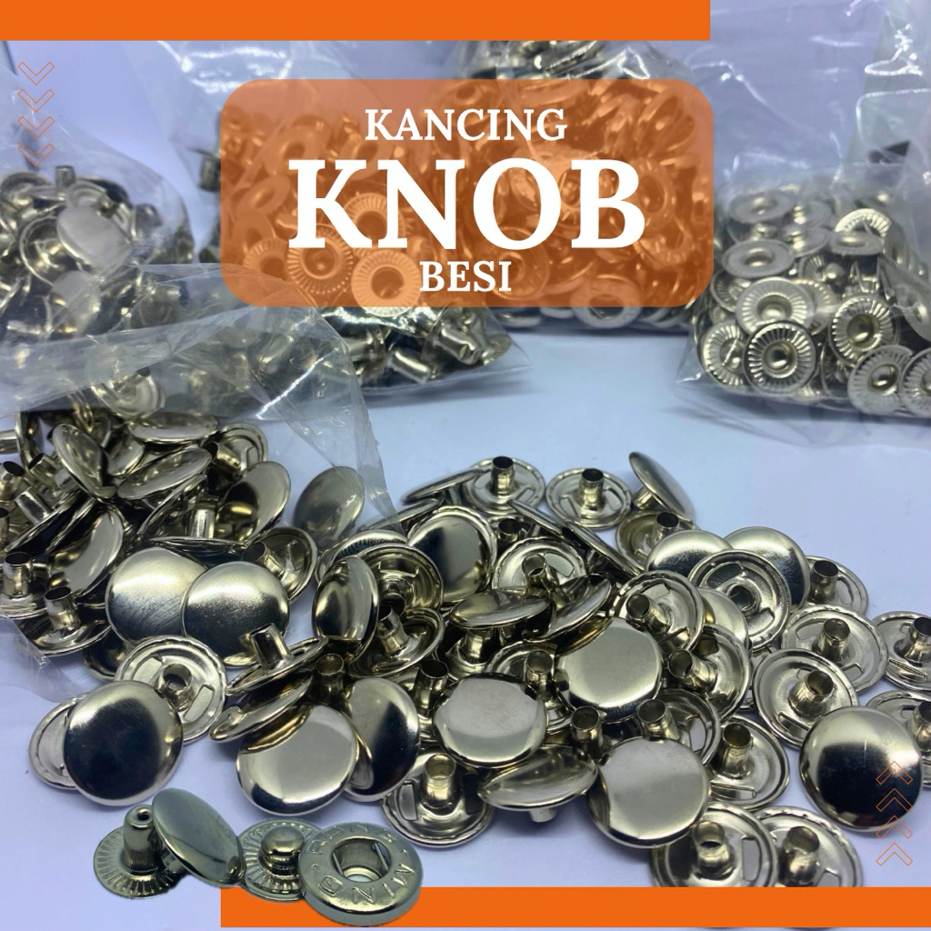Kancing knob | kancing cetet | kancing besi jaket nikel rong ming 15mm 7pcs 1 jaket
