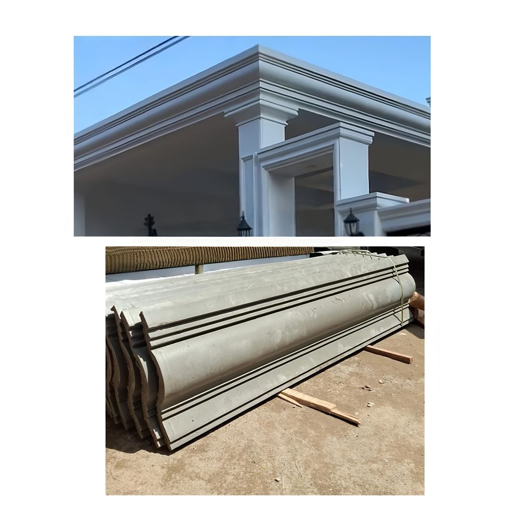 Lisplang beton profil / Lisplang tempel