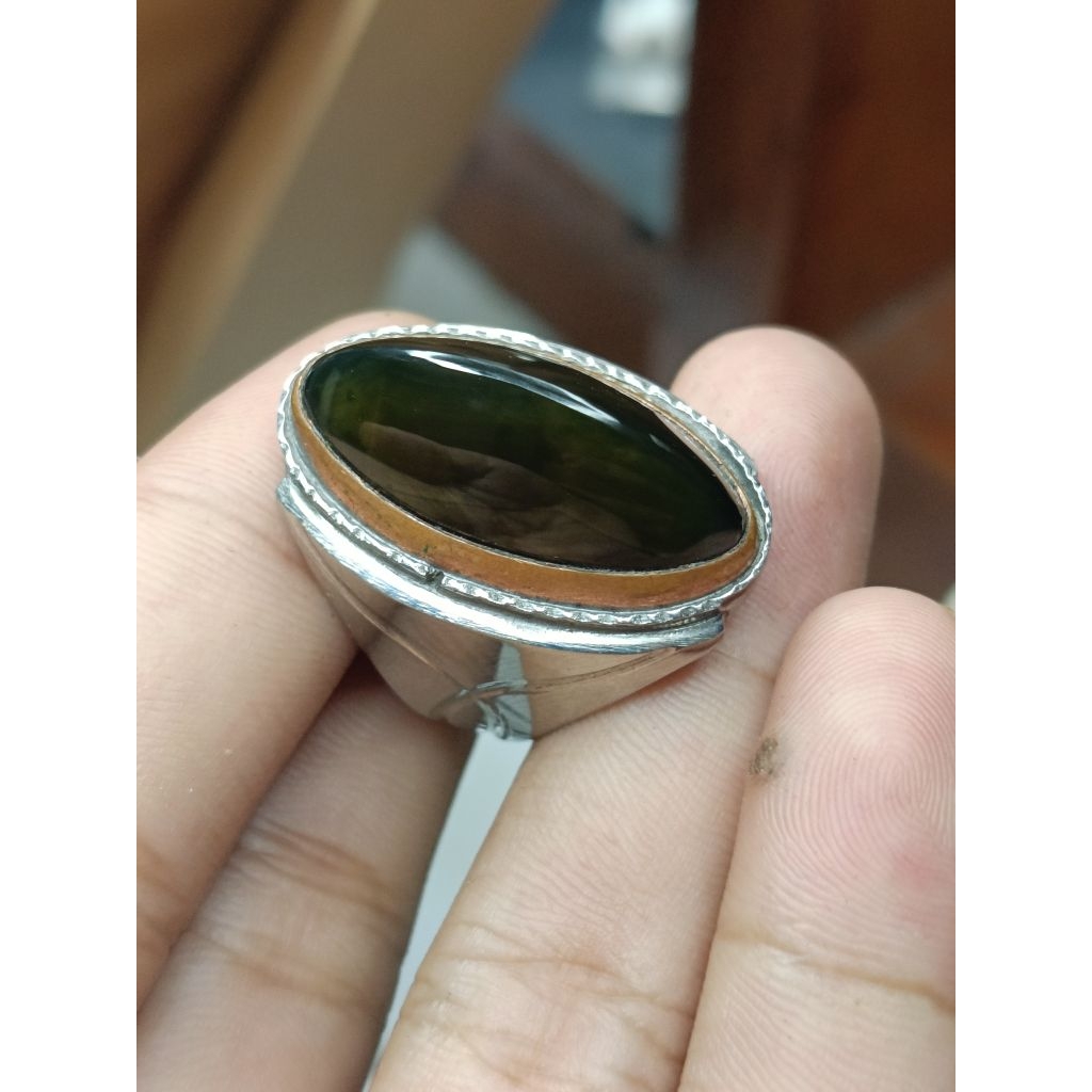 batu akik pandan lumut kantoran