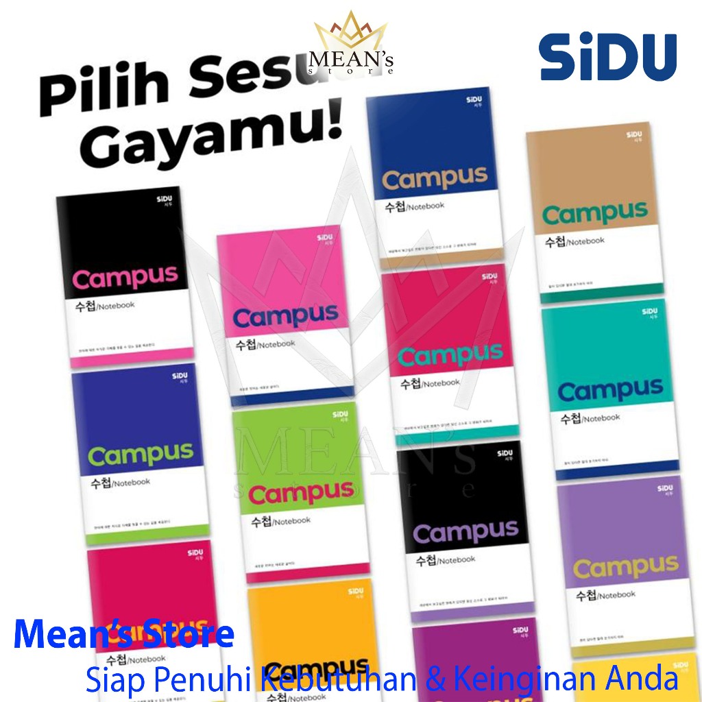 

Ay00! Buku Tulis Sidu Campus 42 Lembar Motif Korea / Ukuran Boxy 1 Pack Isi 5 Buku