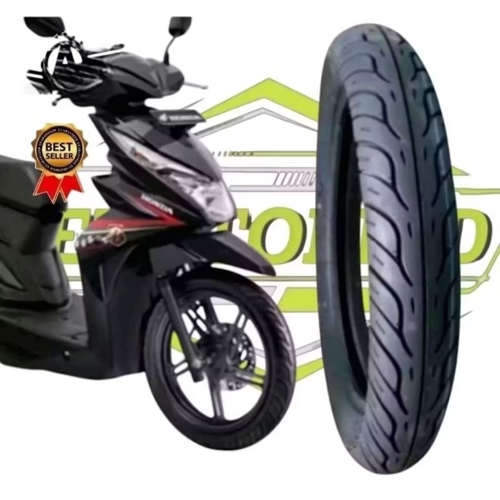 Ban depan motor Beat vario genio spacy mio scoopy karbu fino DLL ukuran 80/90 ring 14 ban tubeless m