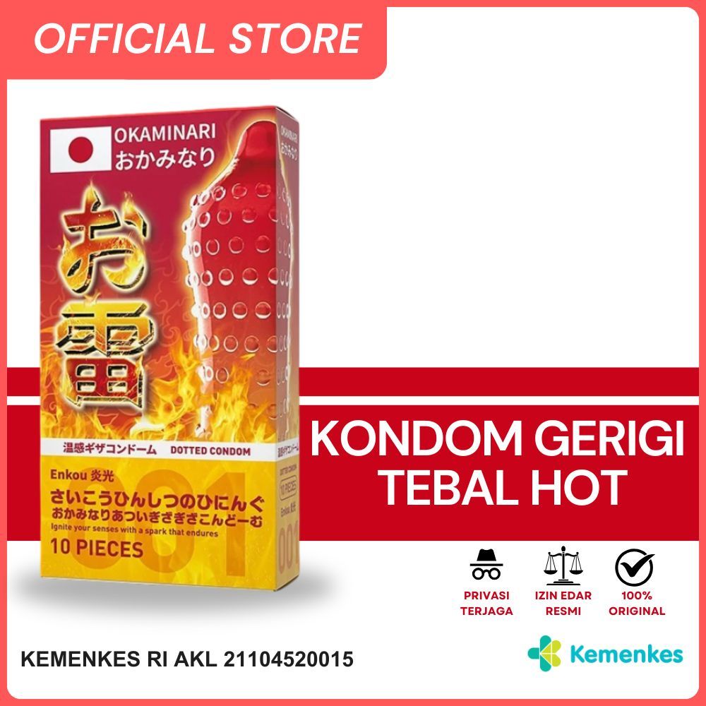 Kondom Okaminari Gerigi Tebal Hot Enkou - Premium Condom