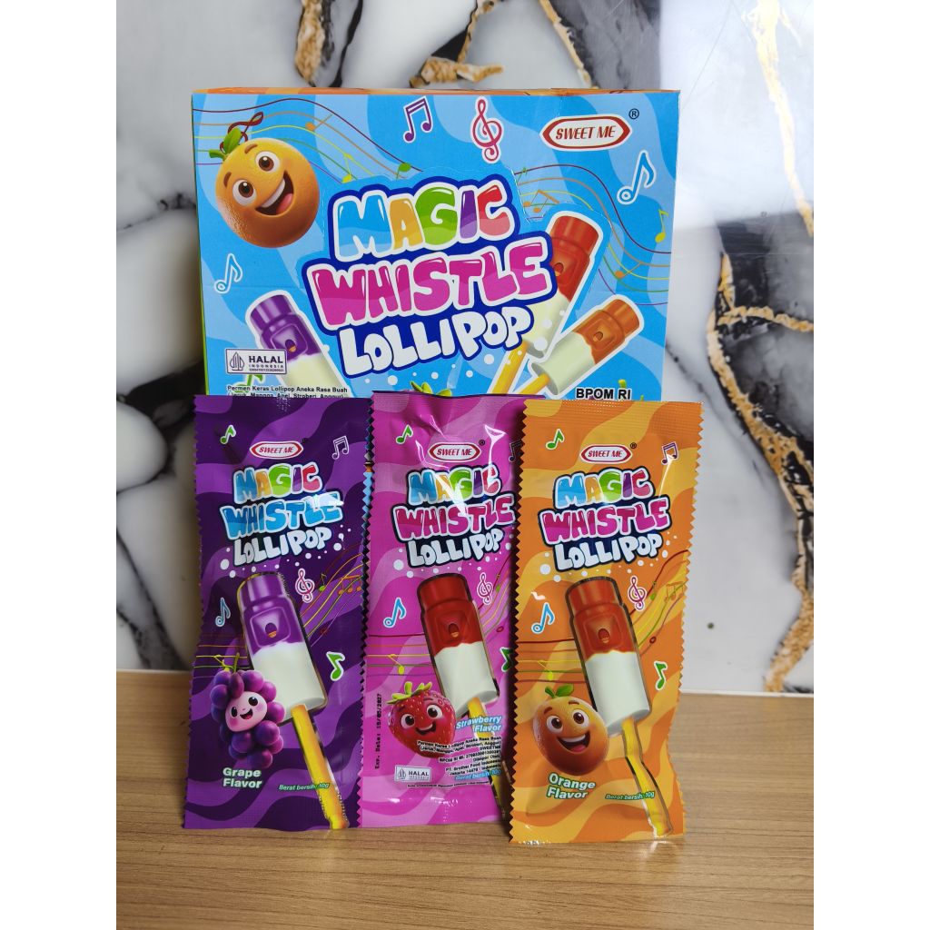 

PERMEN MAGIC WHISTLE CANDY 1 PACK ISI 30 PCS