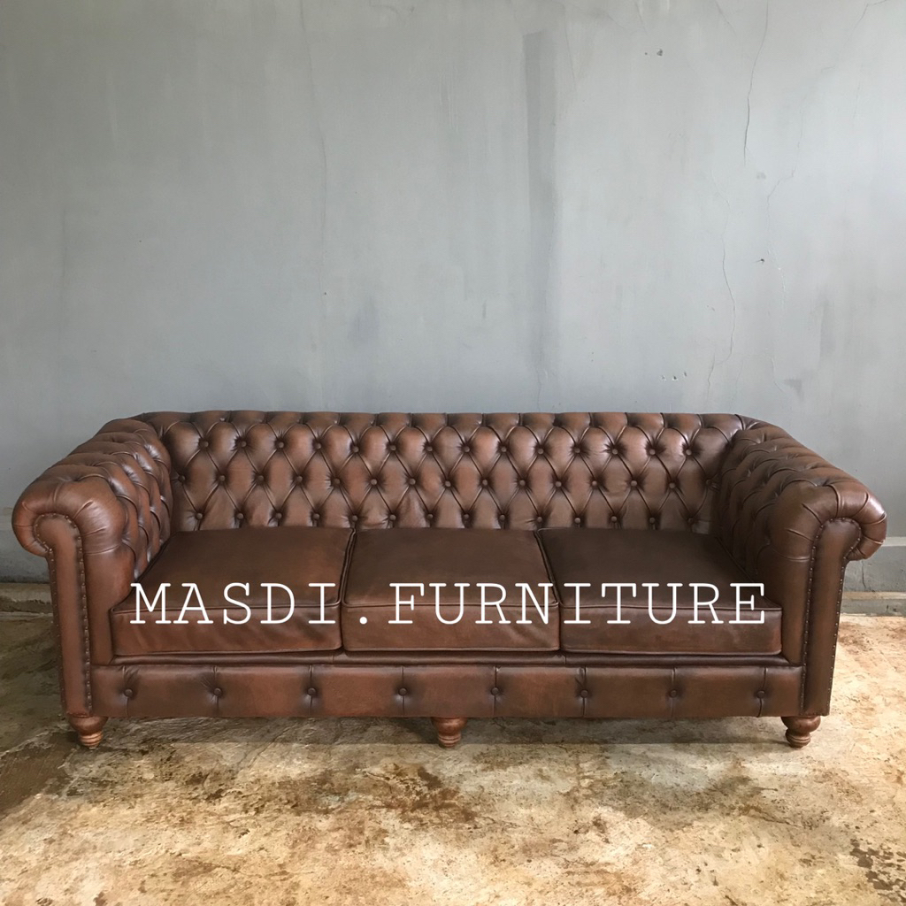 sofa chesterfield sofa mewah sofa kulit