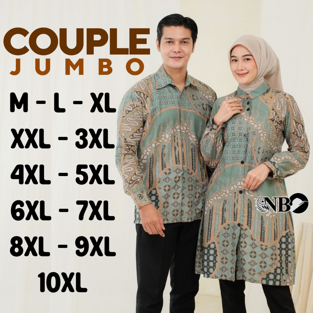 COUPLE - COUPLE BATIK JUMBO PREMIUM - TUNIK COUPLE JUMBO - BATIK JUMBO - BATIK COUPLE JUMBO- BATIK C
