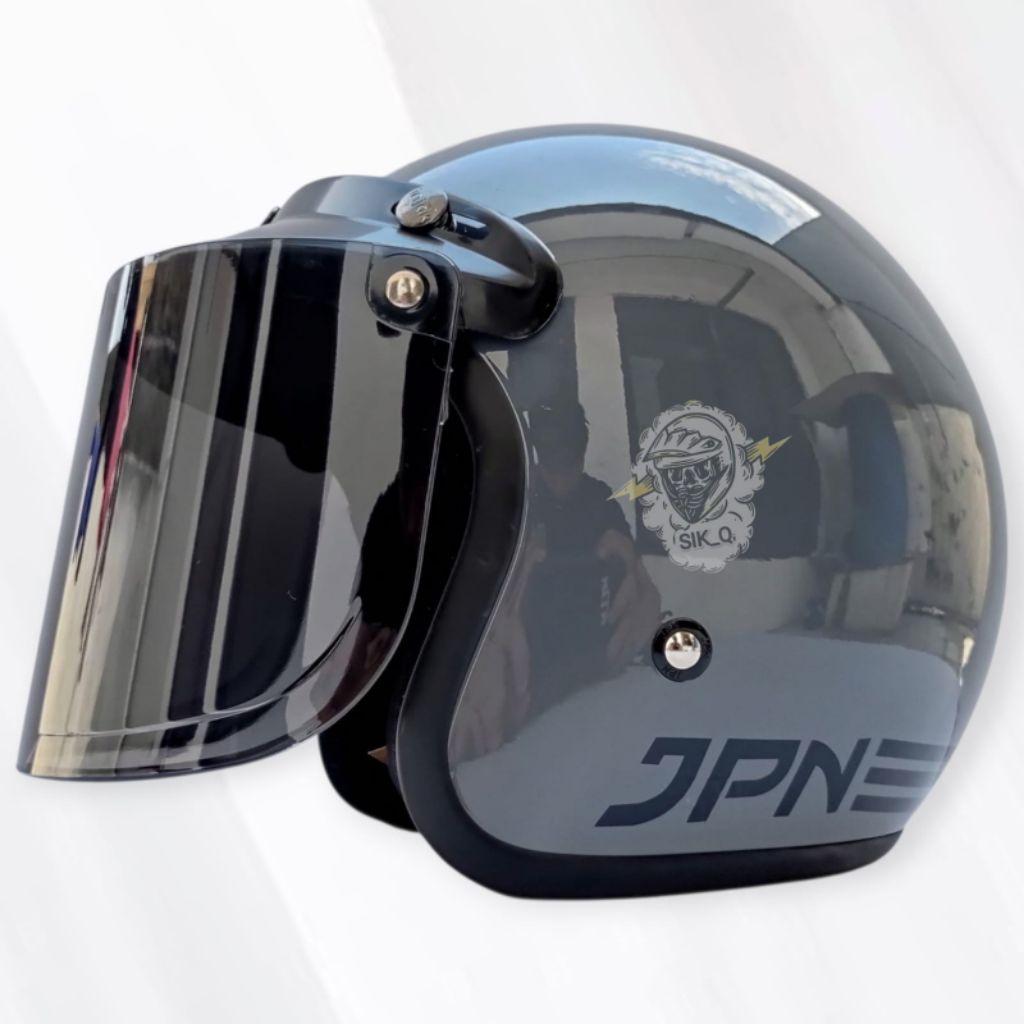 HELM JPN 100% ORIGINAL PAKET KACA DATAR DAN KACA CEMBUNG
