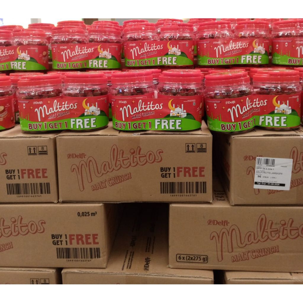 

BUY 1 GET 1 FREE COKELAT DELFI MALTITOS 2x275GRAM TERLARIS