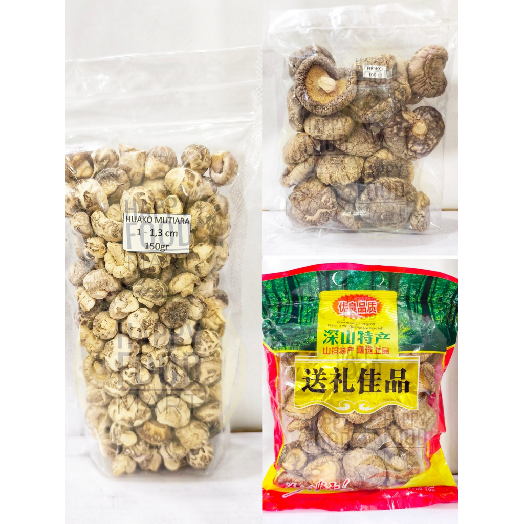

[TERMURAH] JAMUR SHITAKE HIO KO KERING 100 GRAM/HUA KO/HIONGKU/HIONG KU/HIOKO/HUAKO/SHIITAKE DONG GU