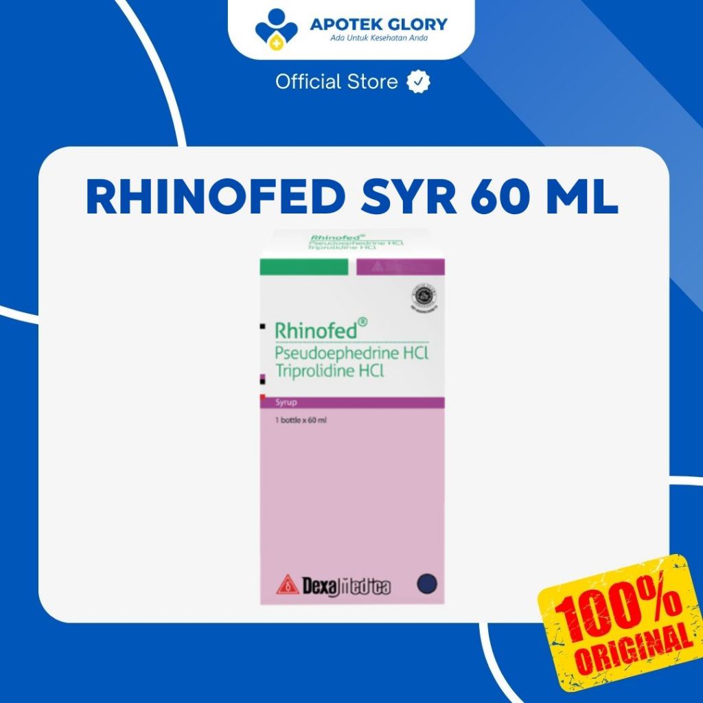 Rhinofed SIRUP 60 ML UNTUK PILEK / Rhinofed