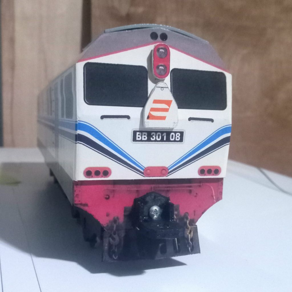 Mainan Kereta Api BB301 Garis Biru