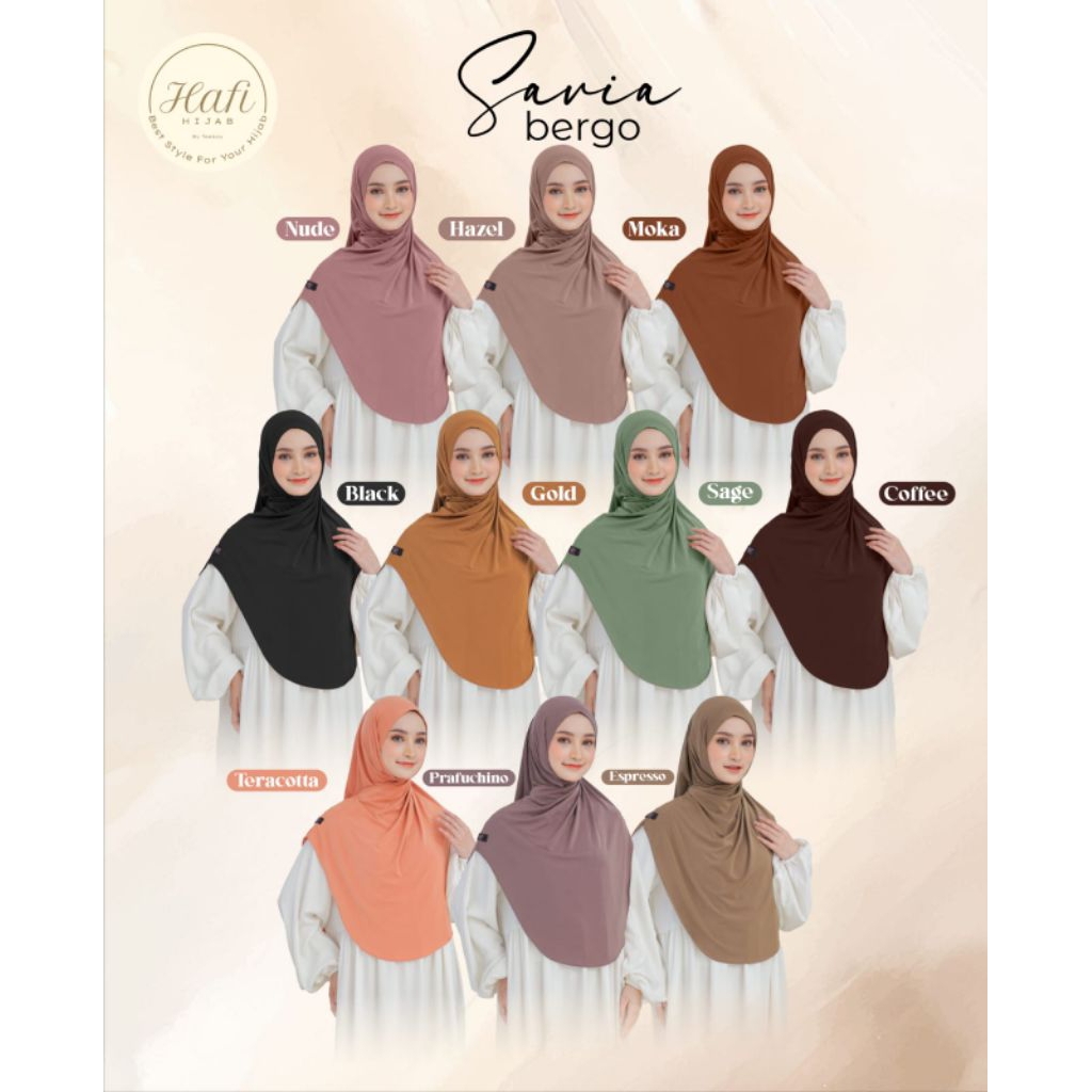 PO ‼️ Pre Order l Savia Bergo by Hafi Hijab