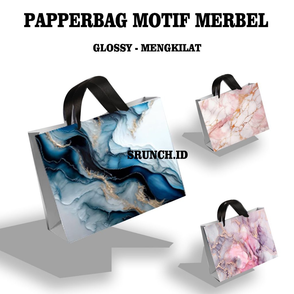 

[1PCS] PAPPERBAG CUSTOM MARBEL//FULL MOTIF//
