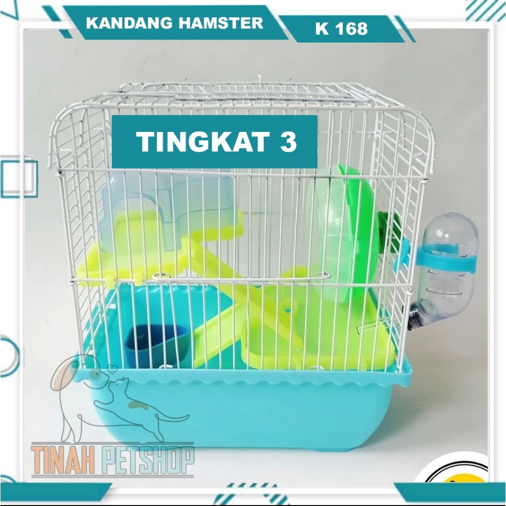 Sweet K 168 Kandang Hamster Tingkat 3 Lantai / kandang Hamster 1SET