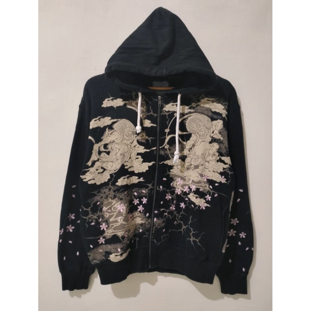 Hoodie Sukajan Raijin Fujin Ryu