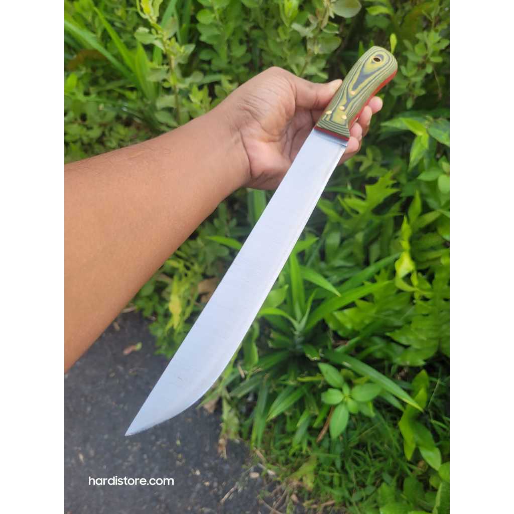 Pisau Sembelih Slaughter 23,9 cm Baja Bohler N695 Handle Mikarta Halftang