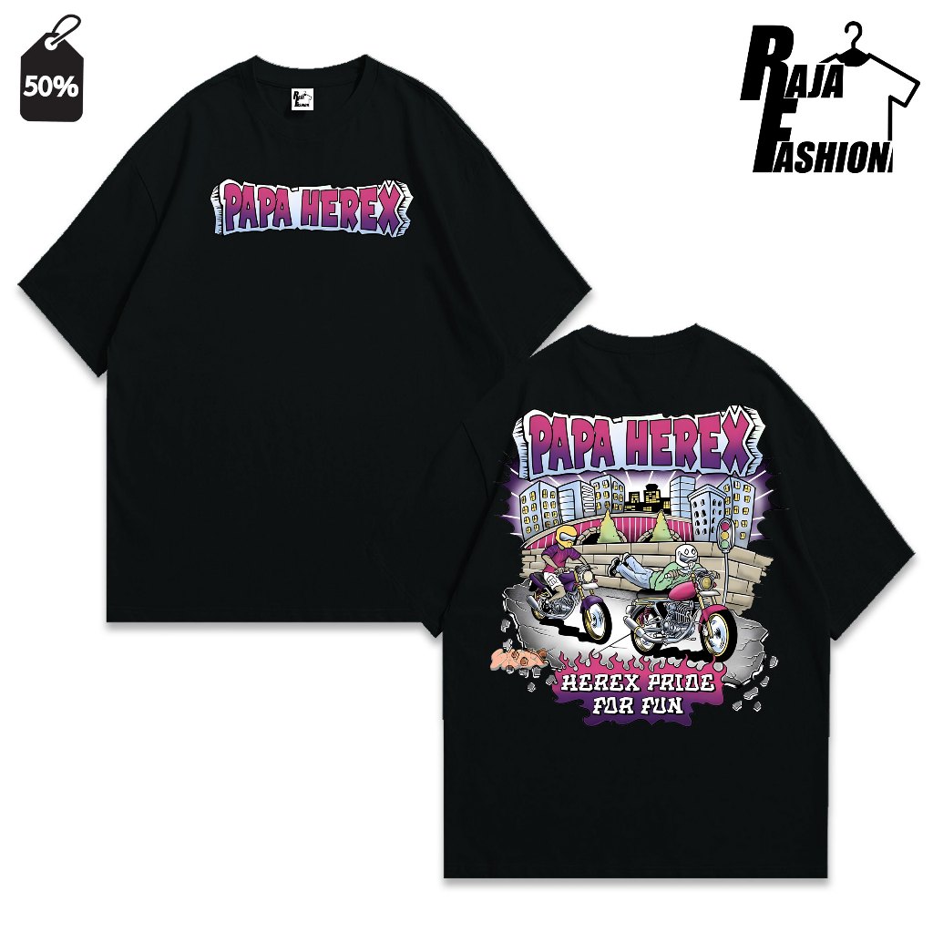 Kaos Racing Mesin Herex - Kaos Pria Distro Herex Style Motor CB GL MP Tiger