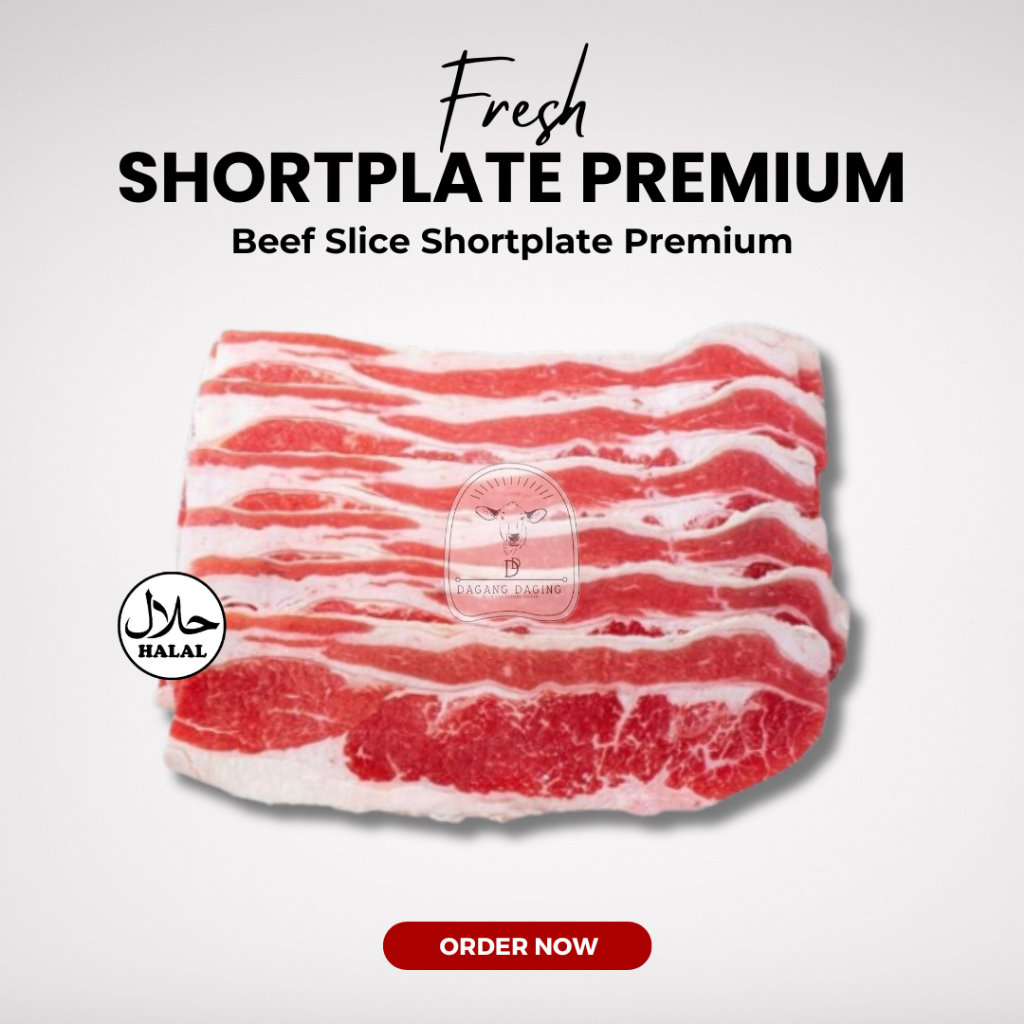 

Slice Beef Shortplate AUS Kualitas Premium / Daging Sapi Slice Fresh Halal 500gr