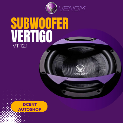 Venom Subwoofer Mobil Vertigo VT12.1 - Subwoofer Mobil 12 Inch - Subwoofer Bass Audio Mobil - 100% O