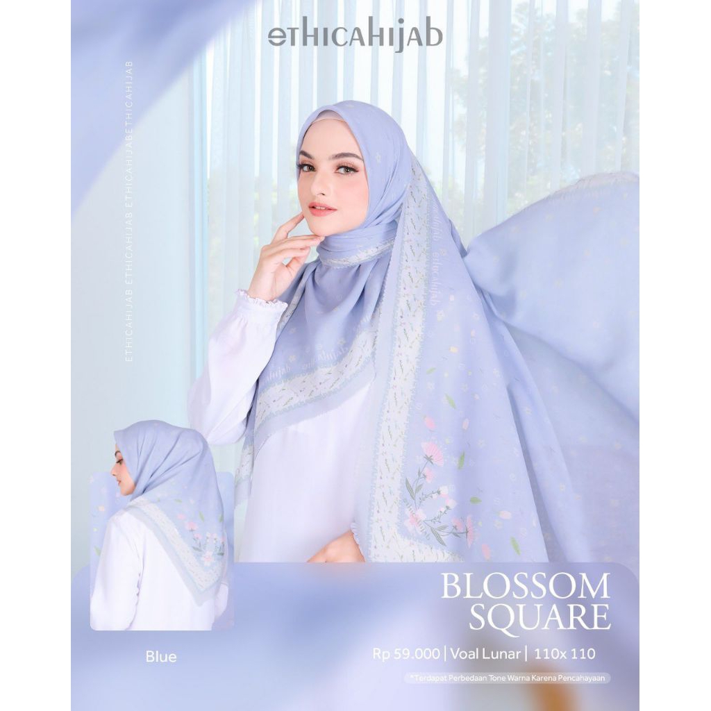 ETHICA HIJAB BLOSSOM SQUARE / HIJAB VOAL MOTIF ETHICA