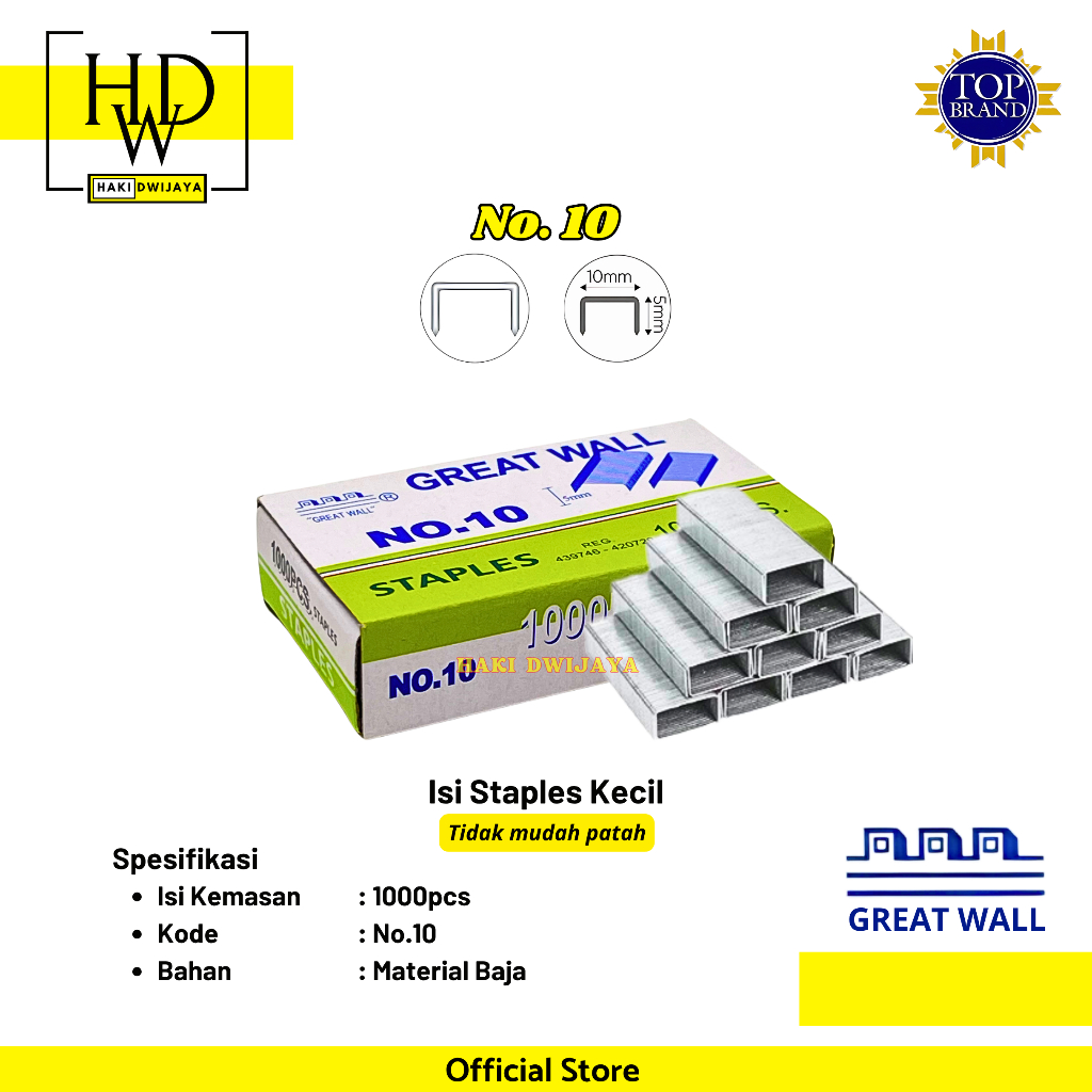 

[ECERAN] Great Wall Isi Staples Kecil No.10