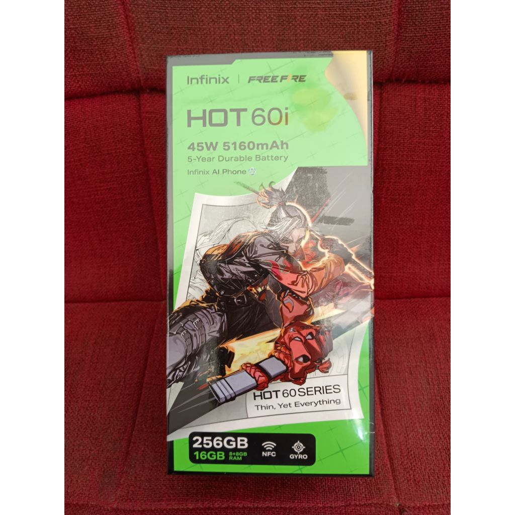 Infinix Hot 60i 8+8/256GB - Up to 16GB Extended RAM - Helio G81 Ultimate- 6.7 inch - 50MP AI Camera