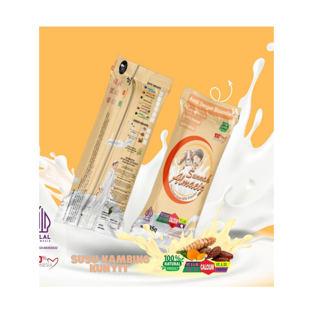 

Turmeric Goat’s Milk 35gr – Susu Kambing dengan Kunyit Alami
