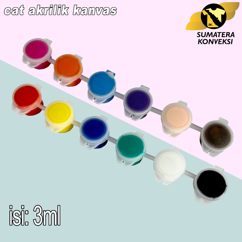 

Cat Akrilik Set Acrylic Paint Set 6 Warna/12 warna A B