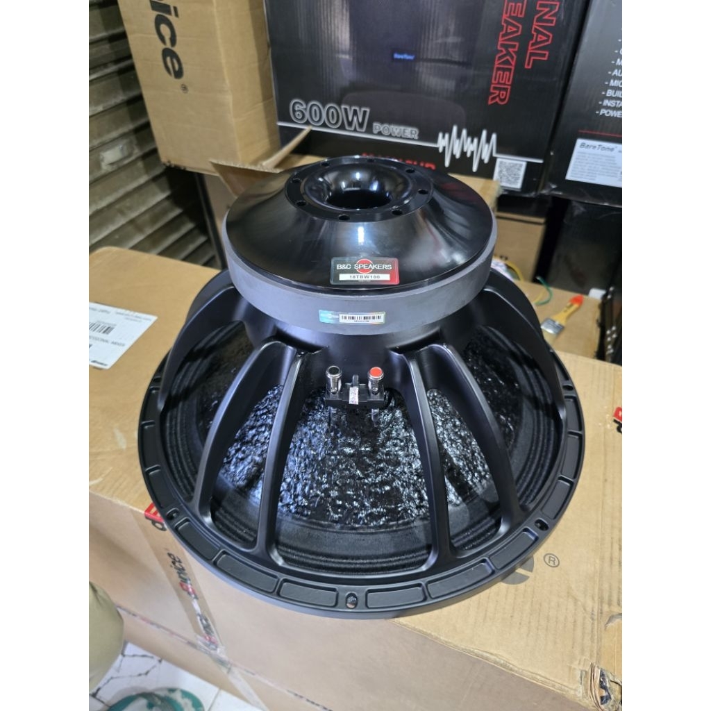 Speaker 18 Inch B&C 18TBW100 Mahnet 3CM Speaker Komponen B&C 18TBW 100 SUB