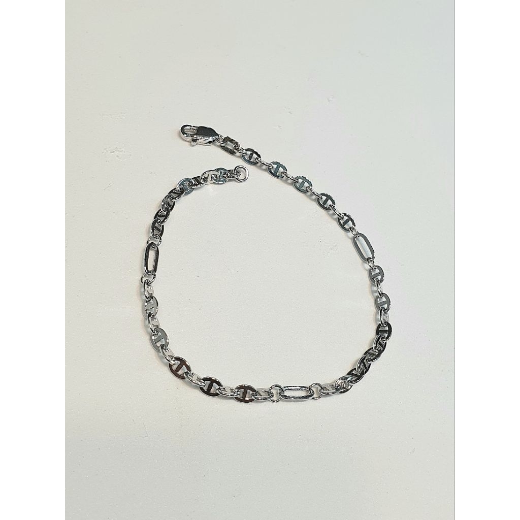 Gelang Rantai Emas Putih Fashion Wanita Nori 1.84 Gram 750 17K (RH269)