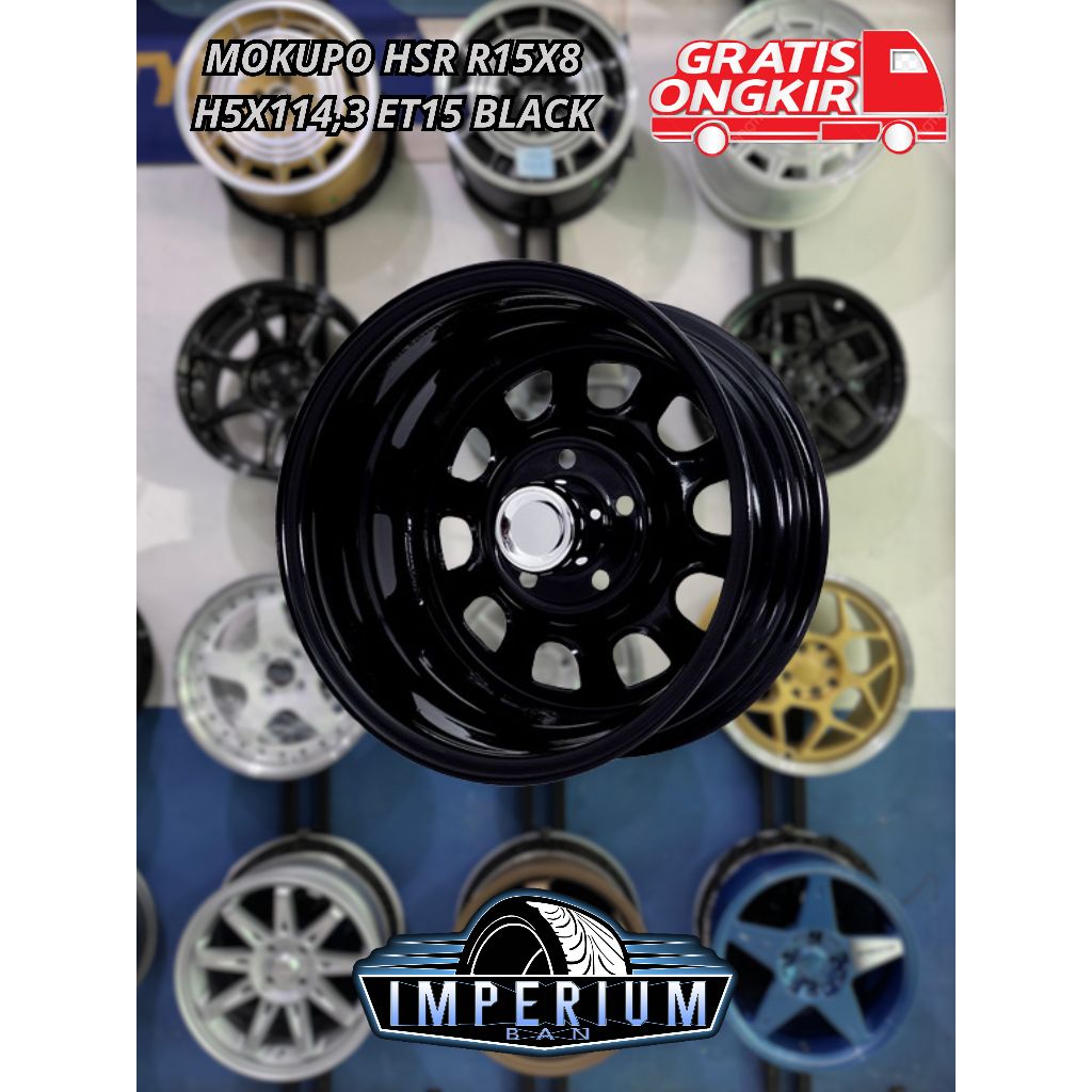 Velg Mobil Kaleng Murah Steel Daytona Mokupo Ring 15 Pcd 5x114 Innova Granmax Kuda L300 New Carry
