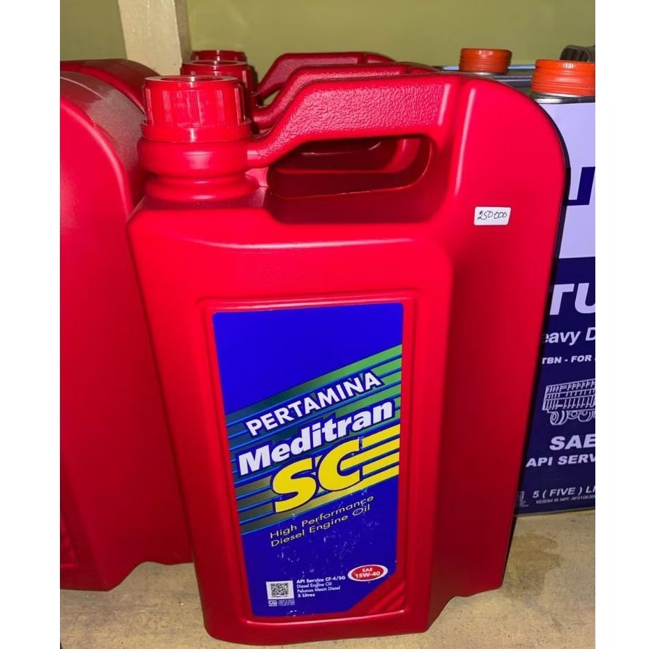OLI PERTAMINA MEDITRAN SC 15W-40 5liter galon