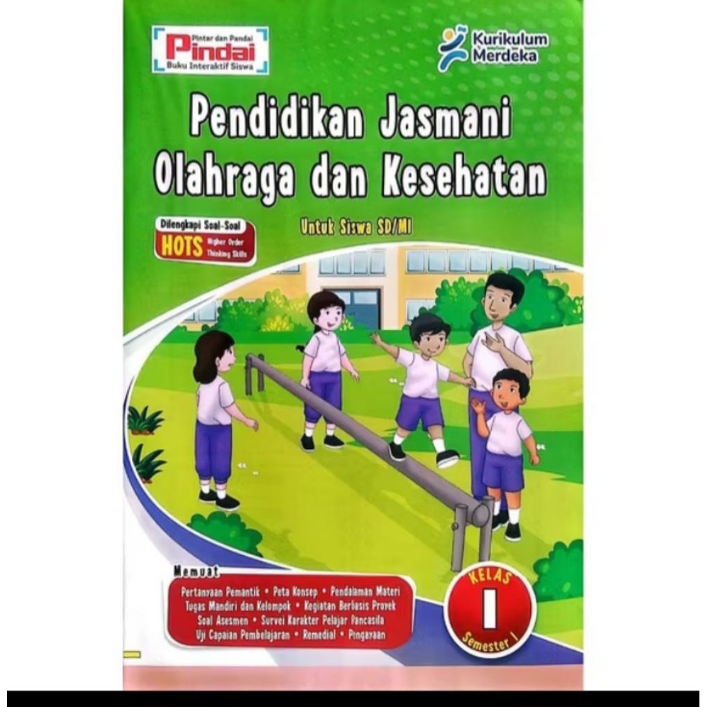 LKS PJOK kelas 1 SD MI semester 1 kurikulum merdeka