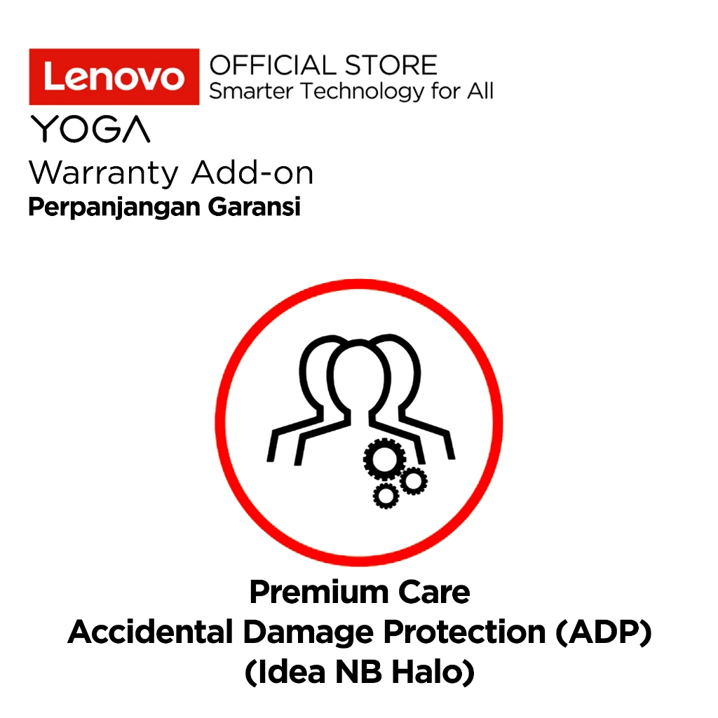 Lenovo Yoga Extended Warranty Premium Care + ADP (Add-on / Perpanjangan Garansi 1 - 2 Tahun) Laptop 