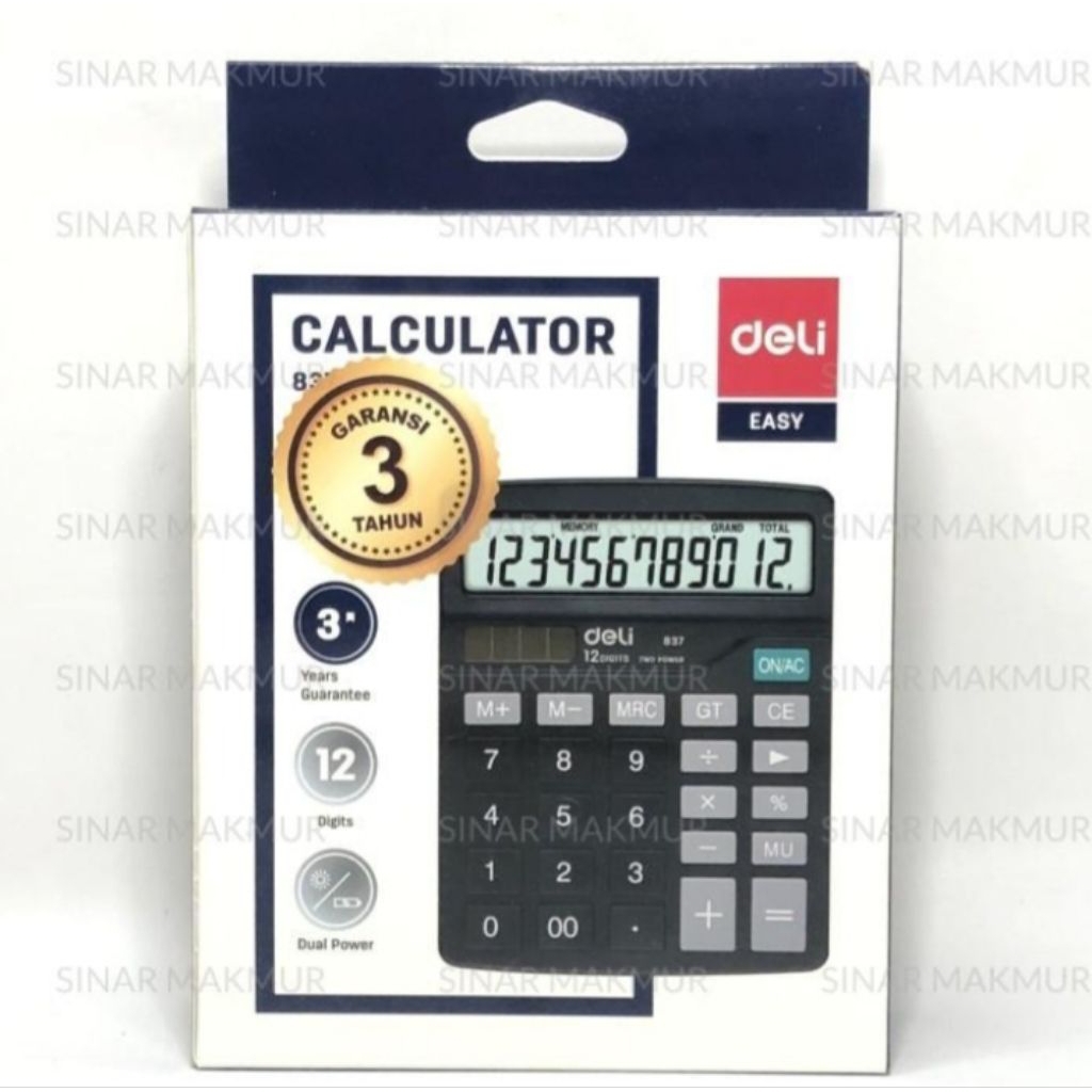 

Deli 837 Calculator Dual Power