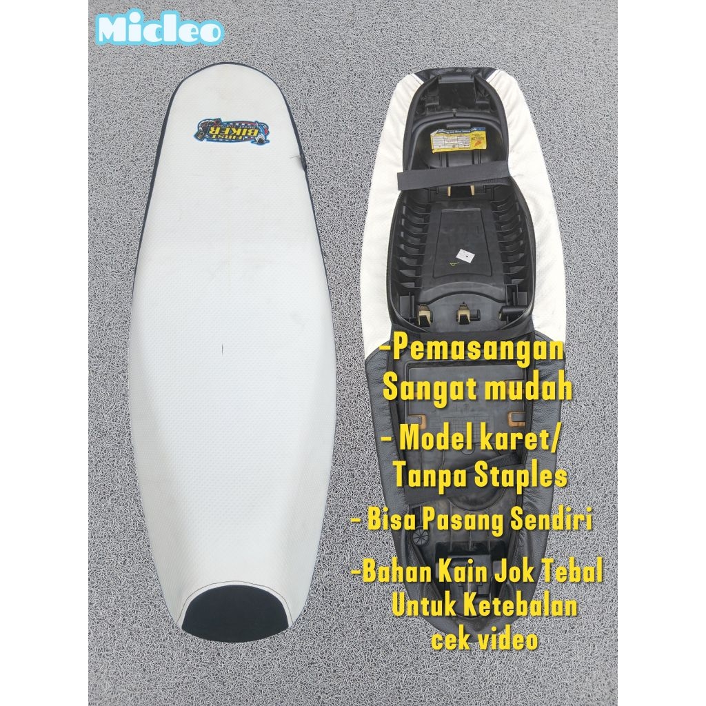 Jok Motor , kulit sadel , jok motor karet tanpa staples