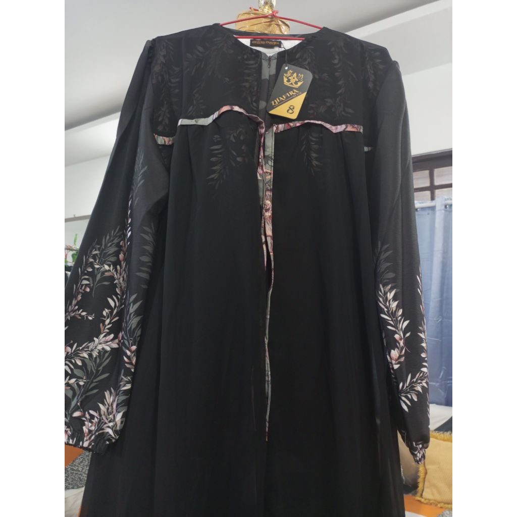 GAMIS CERUTY BUNGA HITAM OUTER