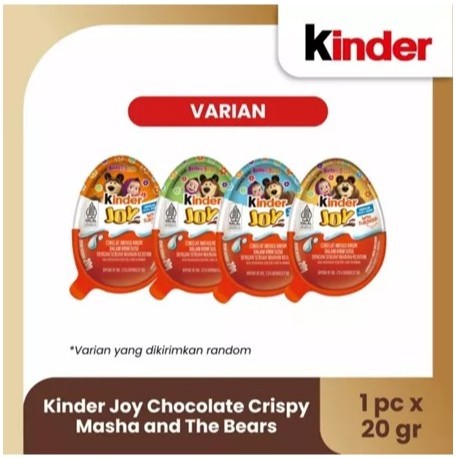 

Kinder Joy Special Edition Masha & The Bear Chocolate Crispy 20gr