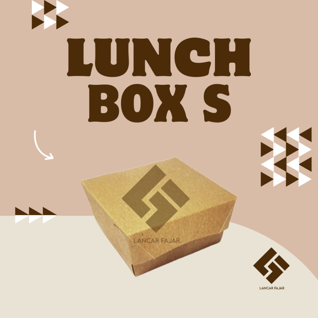 [100 pcs] kraft box burger |  box snack laminasi | dos takoyaki | kotak kemasan makanan | lunch box 