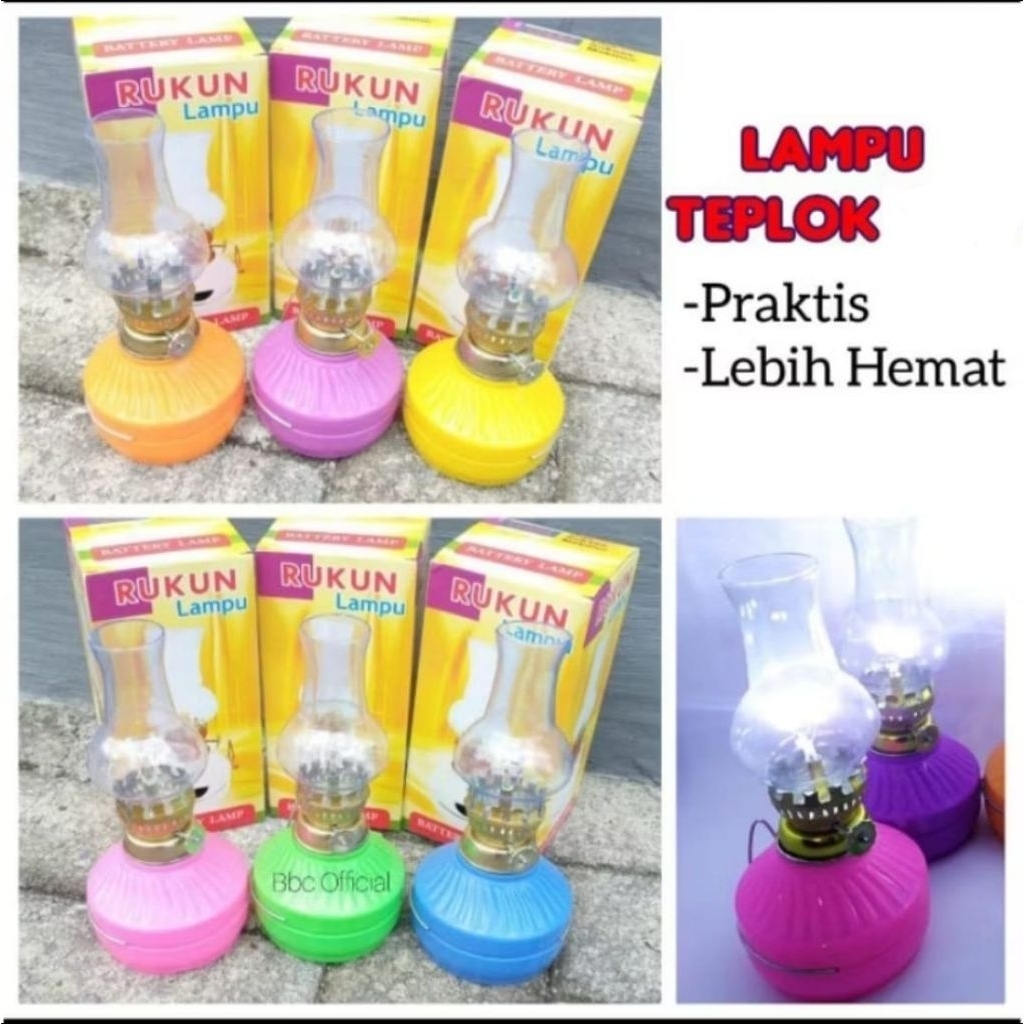 lampu teplok LED batrei / lampu jadul LED / lampu ublik led